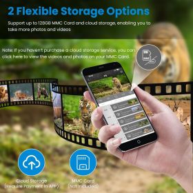 Fresh Fab Finds 4G 4K 30FPS Solar Trail Camera IP66 Wildlife Cam w/ Night Vision & App