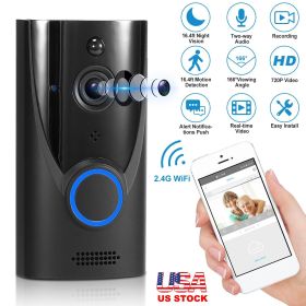 Fresh Fab Finds WiFi Video Doorbell Wireless Door Bell 720P HD WiFi Security Camera w/ Two-way Talk PIR Motion Detection IR Night Vision Home Sec