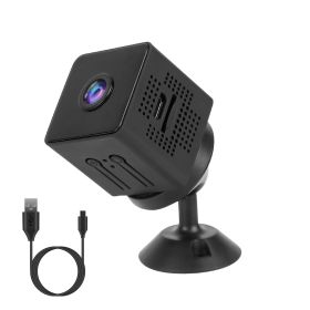1080P 2.4G WiFi Mini Security Camera for Pet Baby Monitor Compact Wireless Camera with PIR Motion Detection Night Vision App Control 32G MMC Card