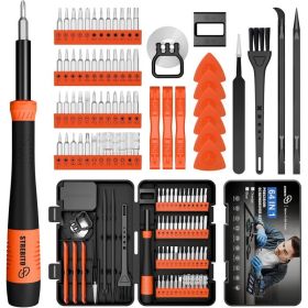 64-in-1 Magnetic Micro Screwdriver Set, Precision Hand Tool Kit With Torx Bits, Compact Repair Set For Electronics, Gadgets & More (Option: MULTI)