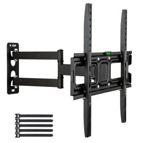 32-65 Inch Single Pendulum Small Base TV Stand TMXD-103 Load Bearing 35KG (Option: Black)