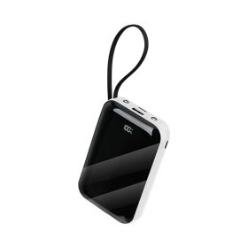 All-in-one charging companion, power bank. Suitable for multiple scenarios. Portable with multiple capacities, fast charging (Color: White)
