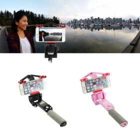 360 Deg. Panoramic Robotic Powered Selfie Stick (Color: Pink)