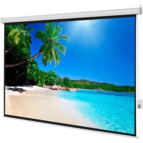 Projection Motorized Screen (Option: White)