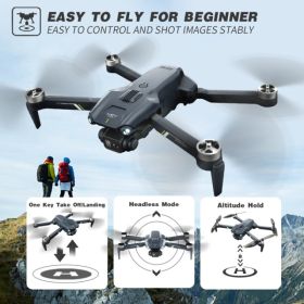 2026 2 Battery V28 RC Drone 6K HD Dual Camera WiFi FPV Foldable Quadcopter Camera Drone (Option: Defaulttitle)
