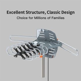 TA-102P 360 Degree UV Dual Band 28-36dB Outdoor Antenna With Black Bracket (Option: Outdoor antennas)